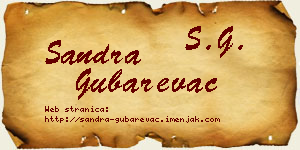 Sandra Gubarevac vizit kartica